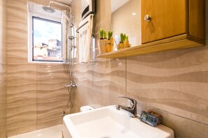 Apartment, 2 Bedrooms | Bathroom | Shower, hair dryer, towels - Nicol House and Suite in Corfu Town by Konnect  (Corfu)