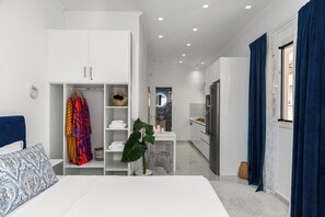 Lyxstudio - 1 dubbelsäng | 2 sovrum, strykjärn/strykbräda, gratis wi-fi och sängkläder