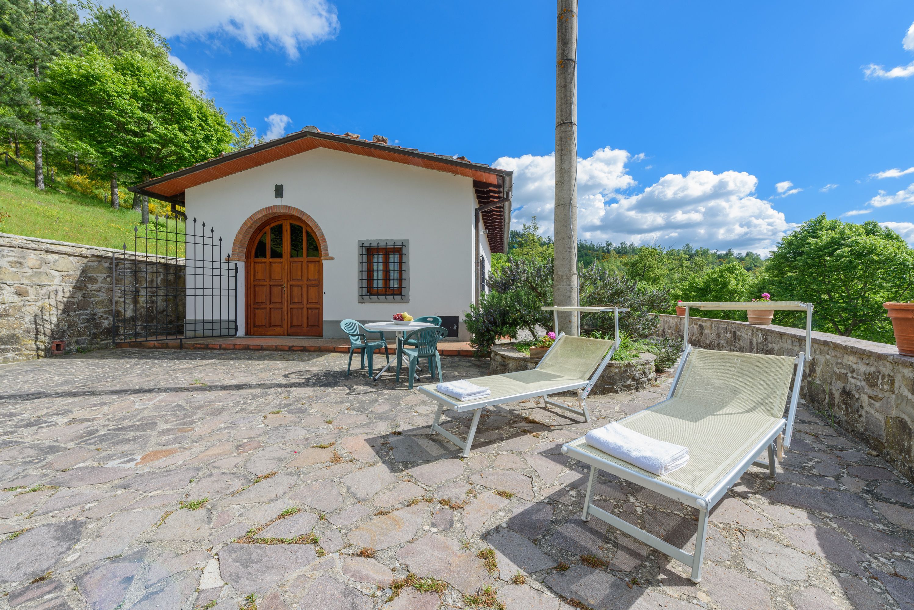 Appartamento, 1 camera da letto, terrazzo, vista montagna (Forno) | Terrazza/patio