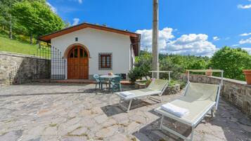 Appartamento, 1 camera da letto, terrazzo, vista montagna (Forno) | Terrazza/patio