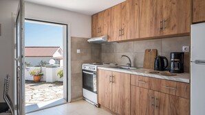 Apartemen, 1 kamar tidur | Dapur pribadi | Mesin pembuat kopi/teh, lemari es, oven, dan kompor