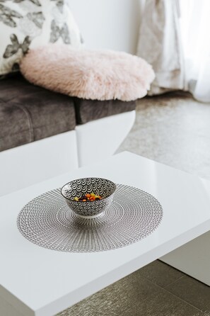 华丽公寓, 1 张大床和 1 张沙发床, 无烟房, 阳台 | 起居区 | 50-厘米纯平电视（配备有线频道）、电视、DVD 播放器