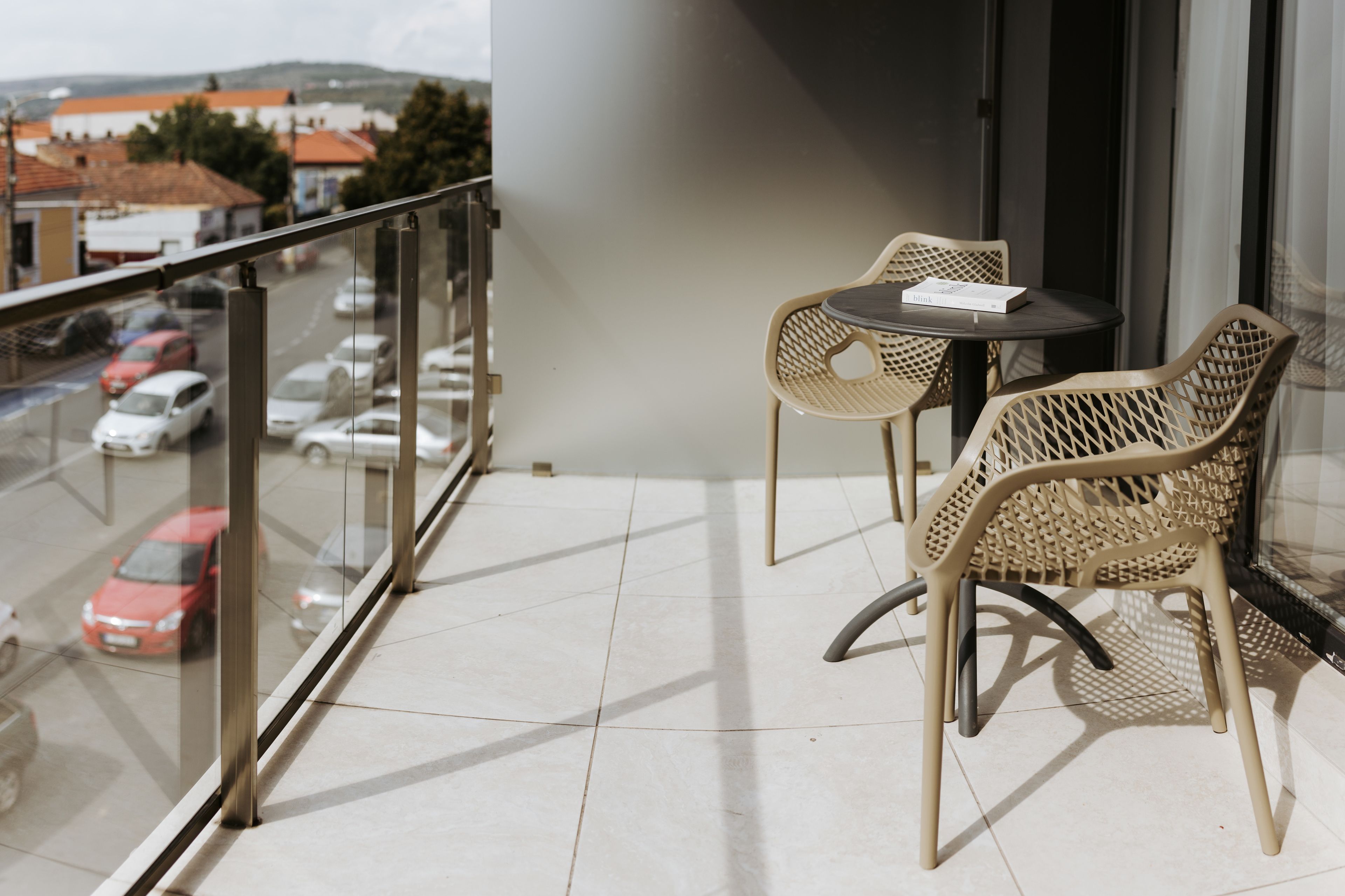 Deluxe appartement, 1 queensize bed met slaapbank, niet-roken, balkon | Balkon