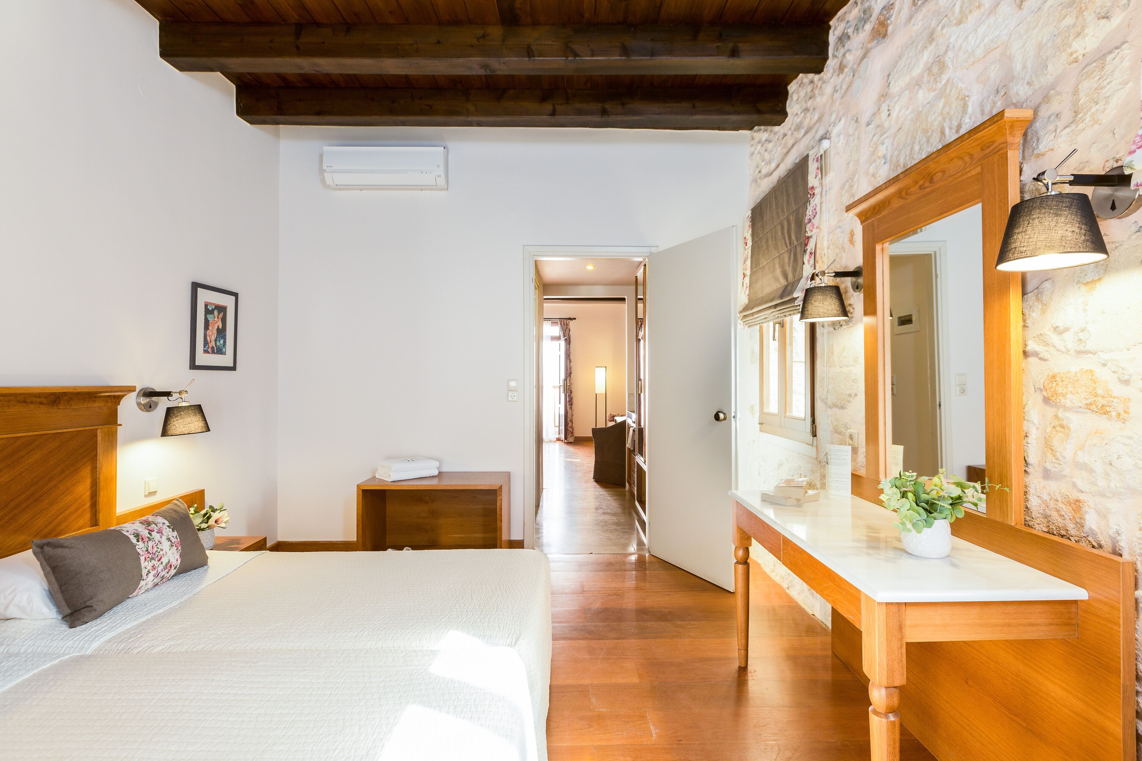 apartment, 1 bedroom, pool view | 1 bedroom, in-room safe, desk, laptop workspace