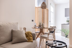 Apartment, 1 Bedroom | Living area | Flat-screen TV