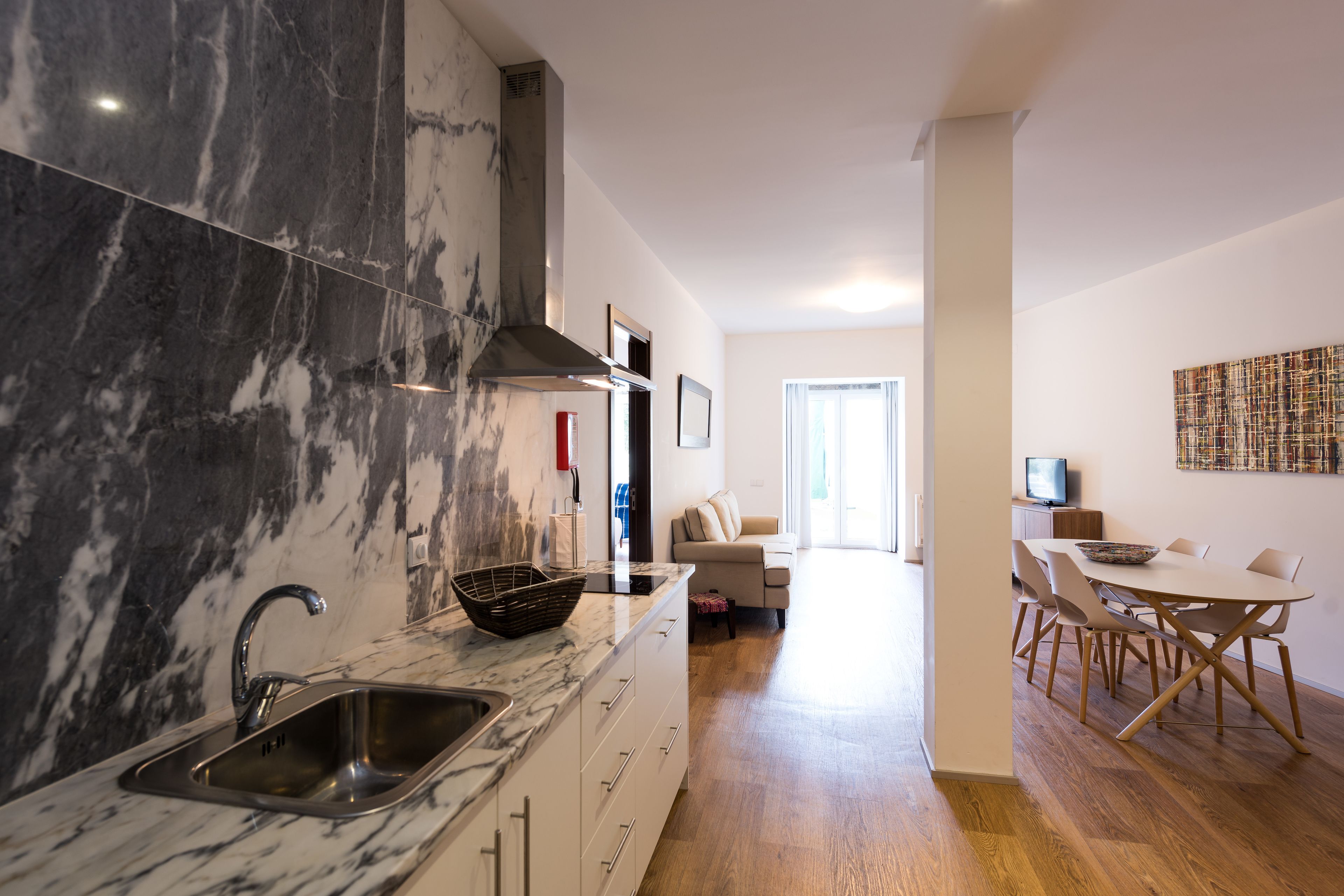 apartment, 2 bedrooms, garden area | private kitchen | high chair