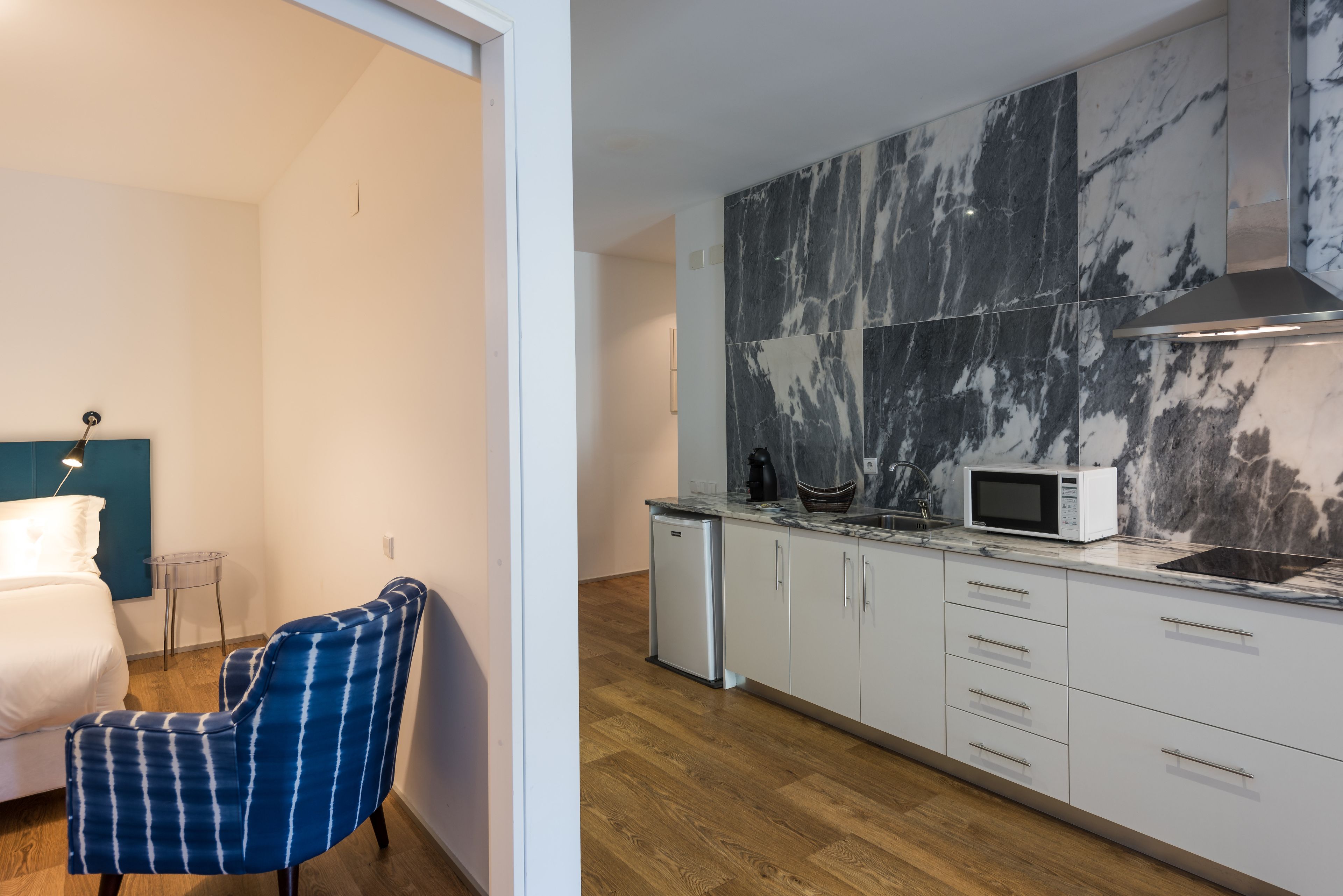 apartment, 2 bedrooms, garden area | private kitchenette | high chair