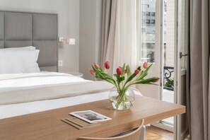 Minibar, safe på rommet, lydisolert og strykejern/-brett