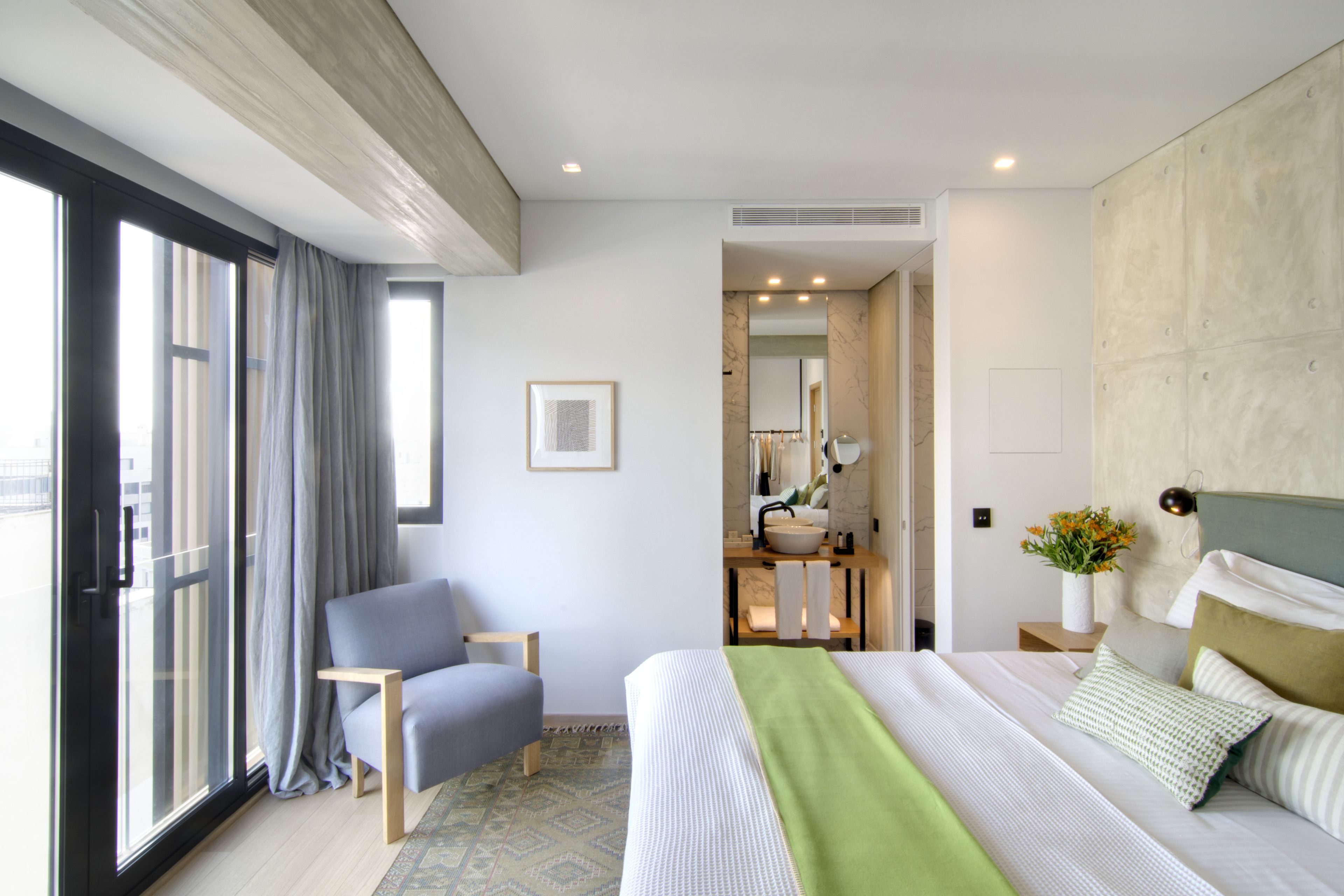 athenean suite, city view | minibar, in-room safe, soundproofing, iron/ironing board