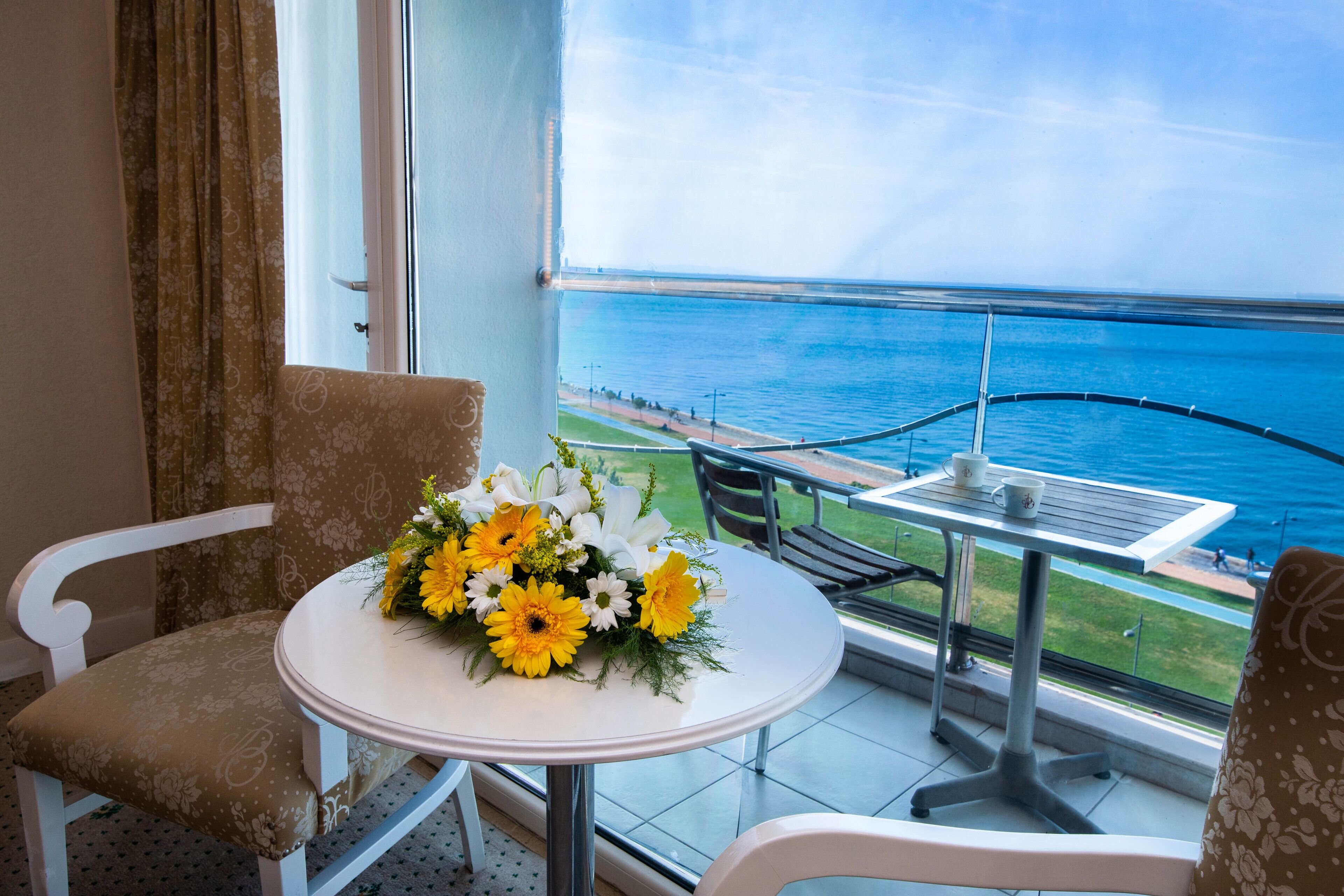 twin room, sea view | balcony view