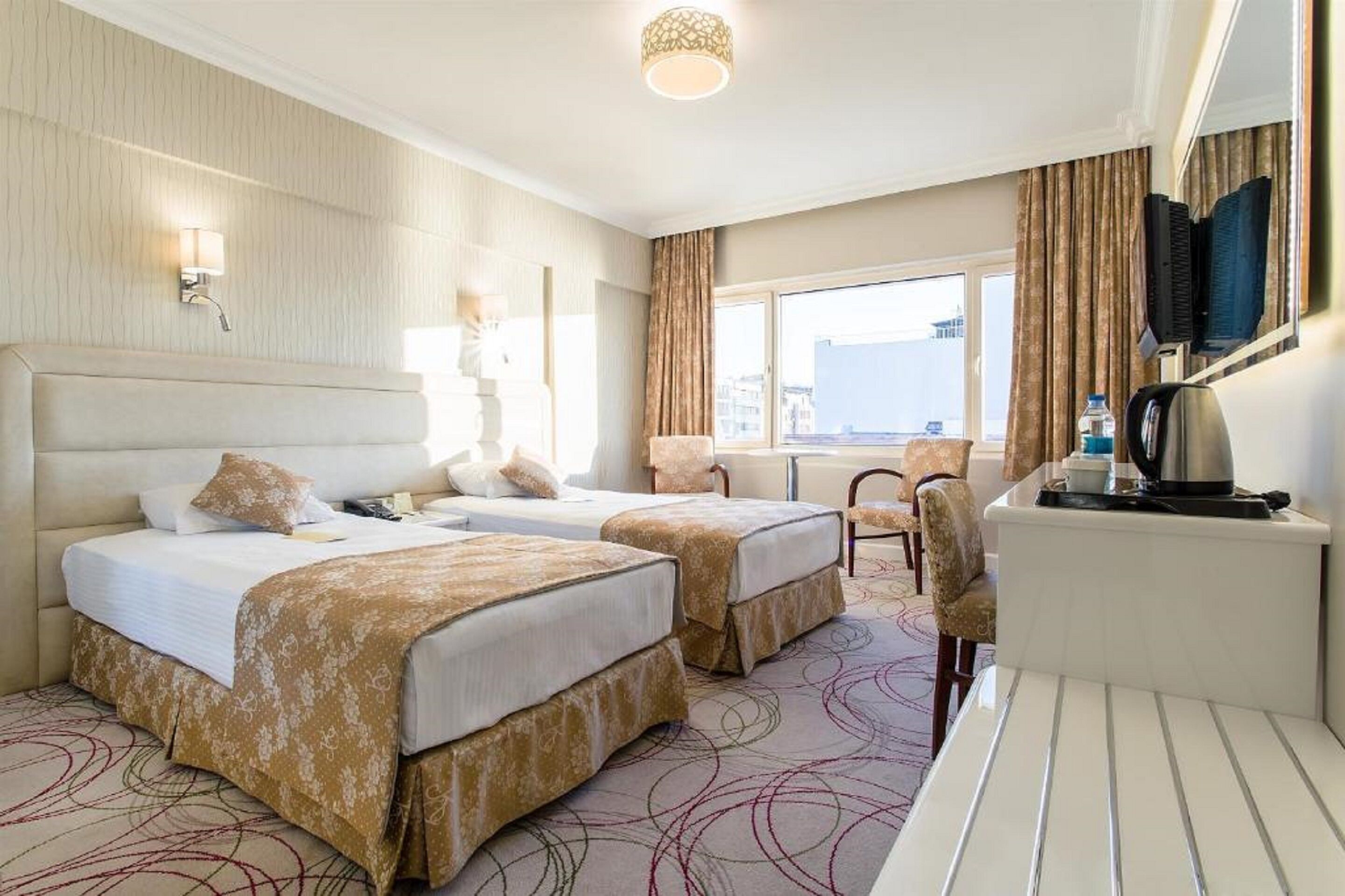 standard double or twin room, city view | premium bedding, down duvets, in-room safe, desk