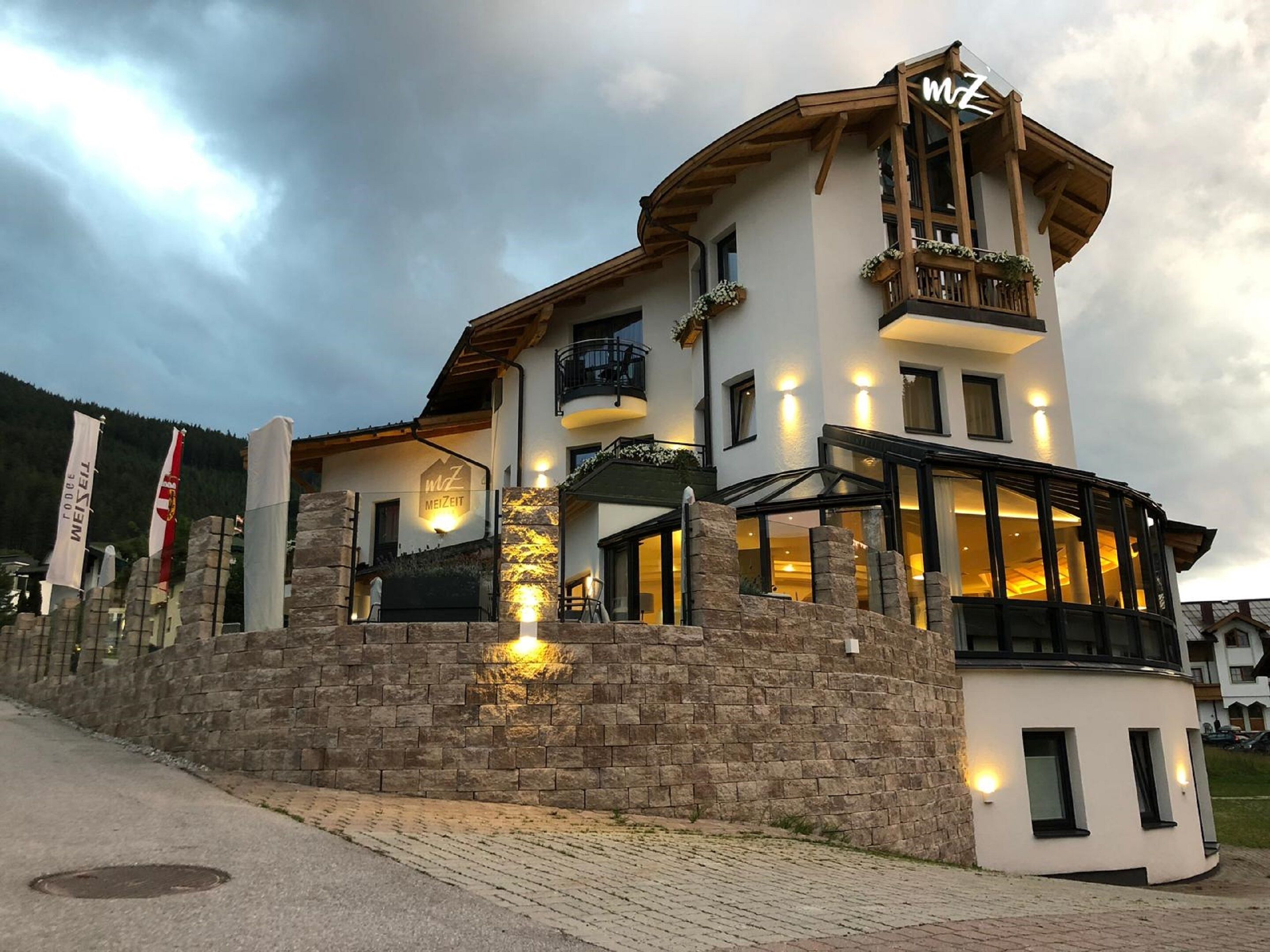 front of property – evening/night