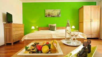 Desk, blackout drapes, cribs/infant beds, rollaway beds