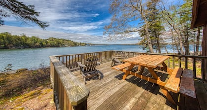 Waterfront cabin with ocean view & private dock