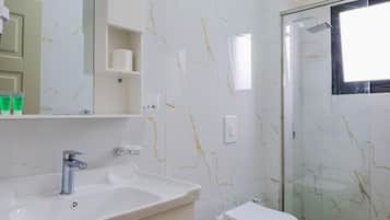 Shower, hair dryer