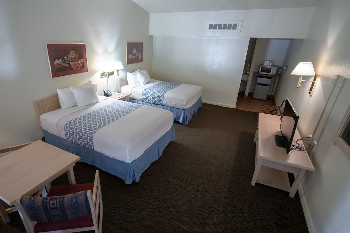 standard double room, 2 queen beds, non smoking | blackout curtains, free wifi, bed sheets