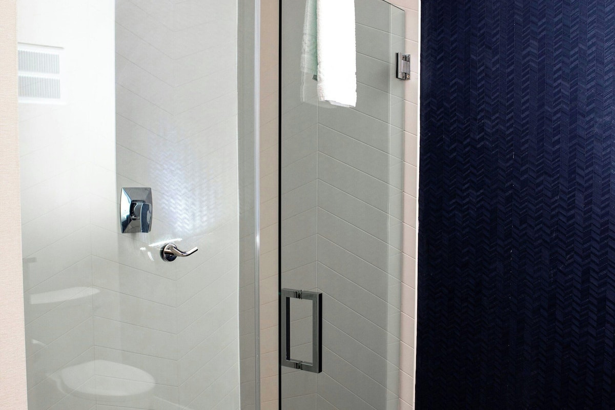 free toiletries, hair dryer, towels, soap