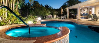 Private Pool w/ Hot Tub! Family Friendly Subtropical Retreat w/ Huge Yard