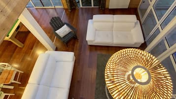 TV, fireplace, DVD player, ping pong