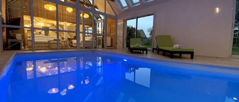Indoor pool, a heated pool