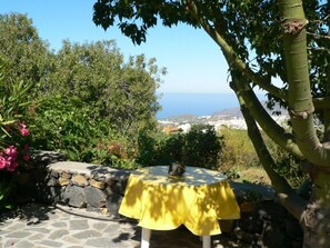 Outdoor dining - Canary Island style house with a sophisticated atmosphere in a lovely garden (El Paso)