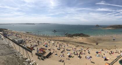 Luxury 4* apartment with closed garage and pond view 50m from the Sillon beach