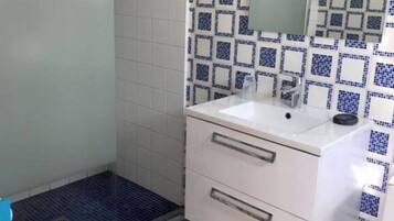 Shower, hair dryer