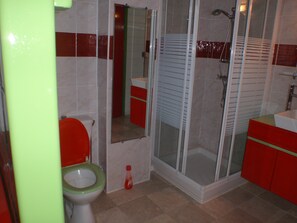Shower, hair dryer, towels - Furnished studio equipped air conditioned wifi (Riviere Salée)