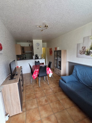 TV, fireplace - Comfortable apartment 6 people -------------------- (Besse-Et-Saint-Anastaise)