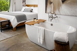 Combined shower/bathtub, hair dryer