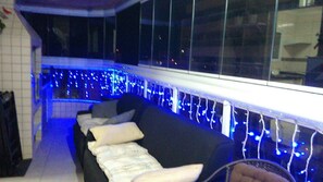 Interior - Beautiful apartment on Praia Grande beach. (Aviação)