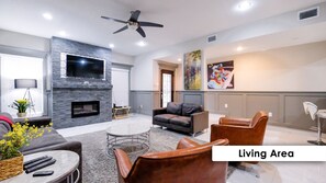 Télévision, cheminée