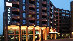A multi-story hotel with a spa and restaurant on the ground floor. - Sunny Balcony Suite by Rotermann City Apts (Tallinn)