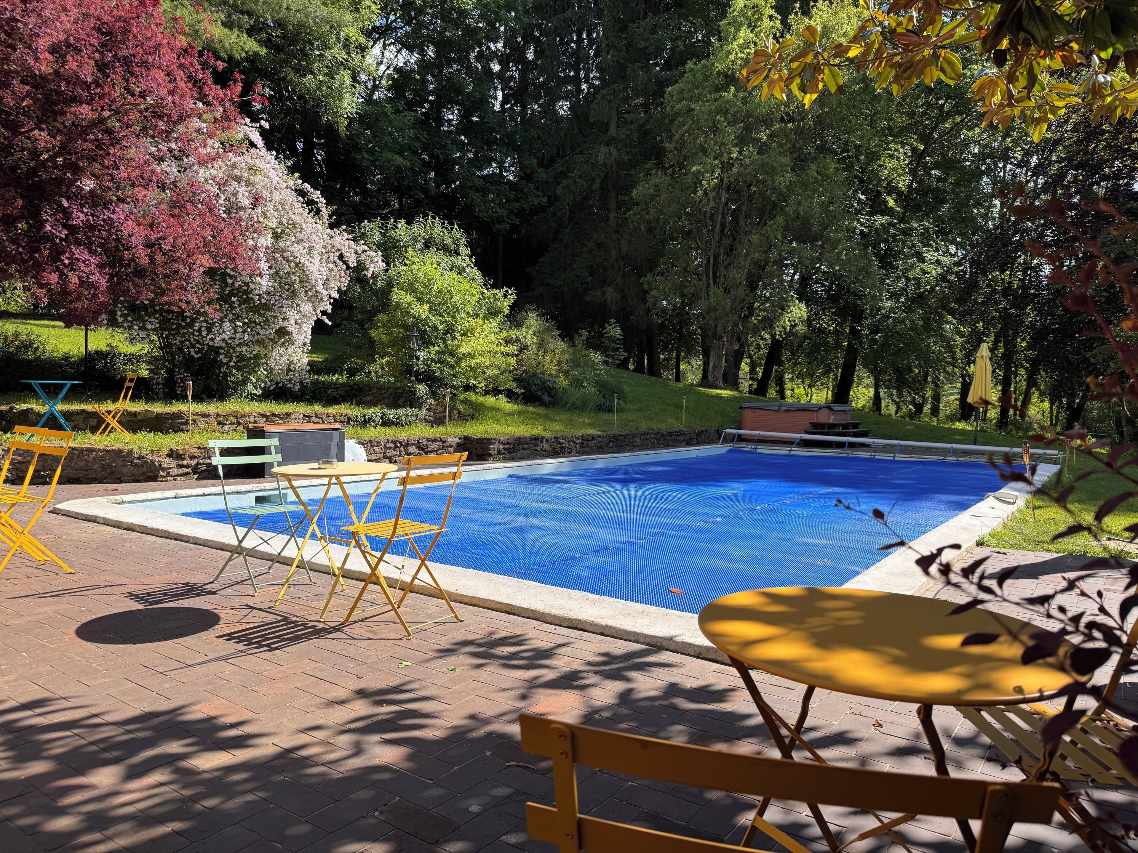 Piscine extérieure, piscine chauffée