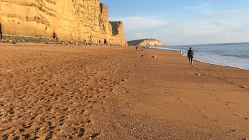 Vlak bij het strand