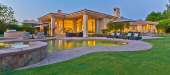 Contemporary PGA West Retreat on Greg Norman Course with west Mountain Views