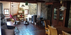 Living area - Ground floor apartment in character house (Selonnet)