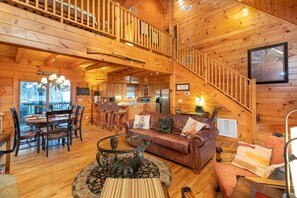 TV connectée, cheminée, jeux vidéo, lecteur de DVD