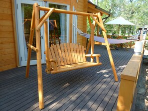 Terrace/patio - Heart Land Hills Longing of log house (Shika)