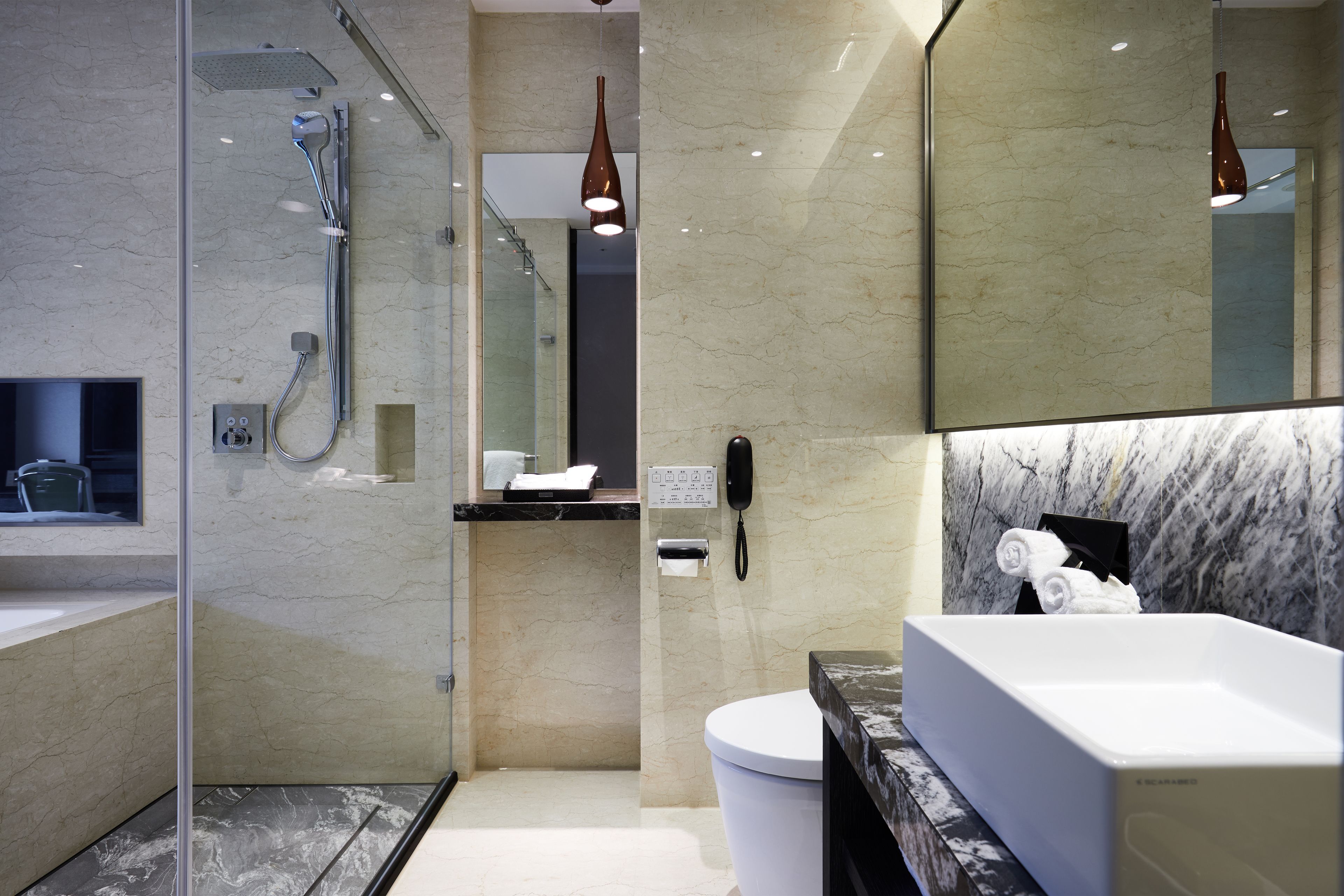 free toiletries, hair dryer, bathrobes, slippers