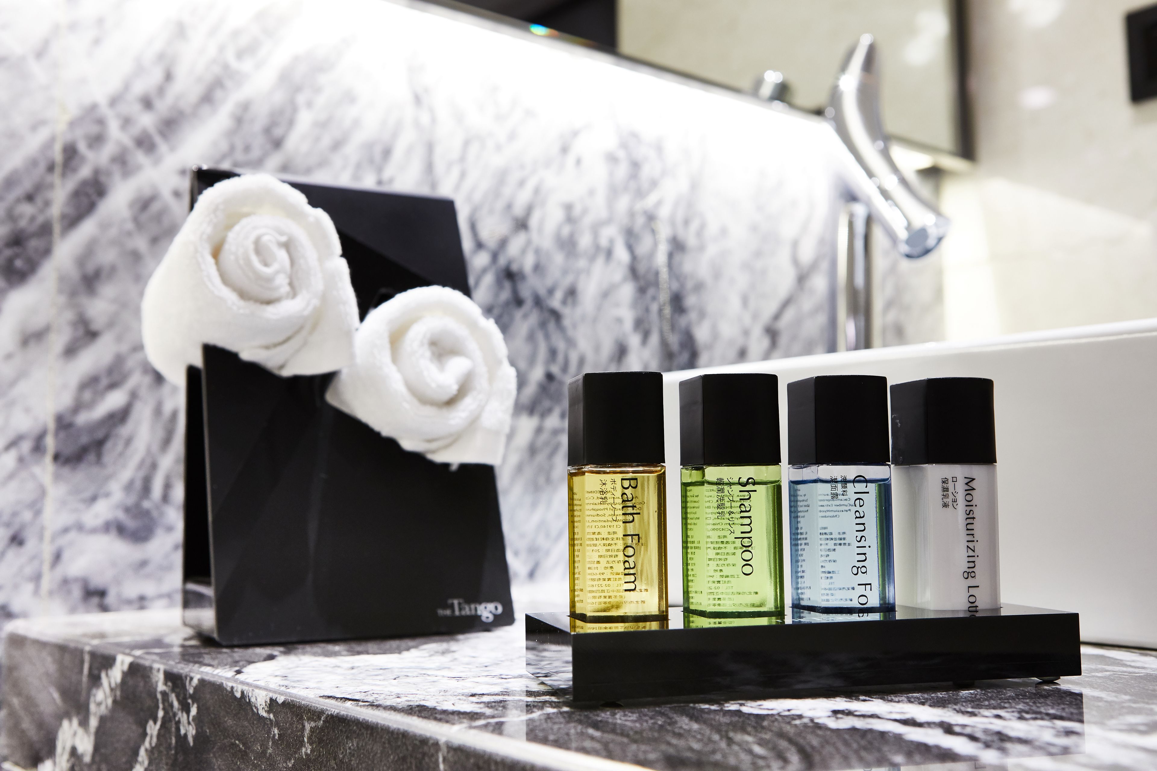 free toiletries, hair dryer, bathrobes, slippers