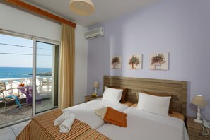 Standard Double Room, Balcony, Sea View | Free cribs/infant beds, free WiFi, bed sheets - Zorbas Beach Hotel (Hersonissos)