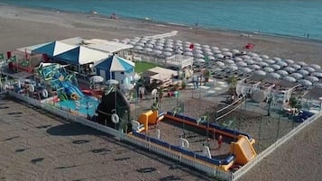 Private beach nearby, sun-loungers, beach umbrellas, beach volleyball
