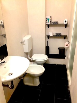 샤워 시설, 무료 세면용품, 헤어드라이어, 비데