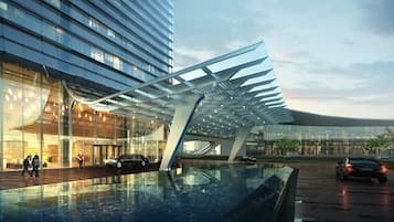 Majoituspaikan sisäänkäynti