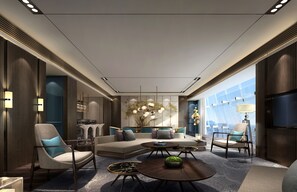 Presidential Suite | In-room safe, desk, blackout curtains, soundproofing