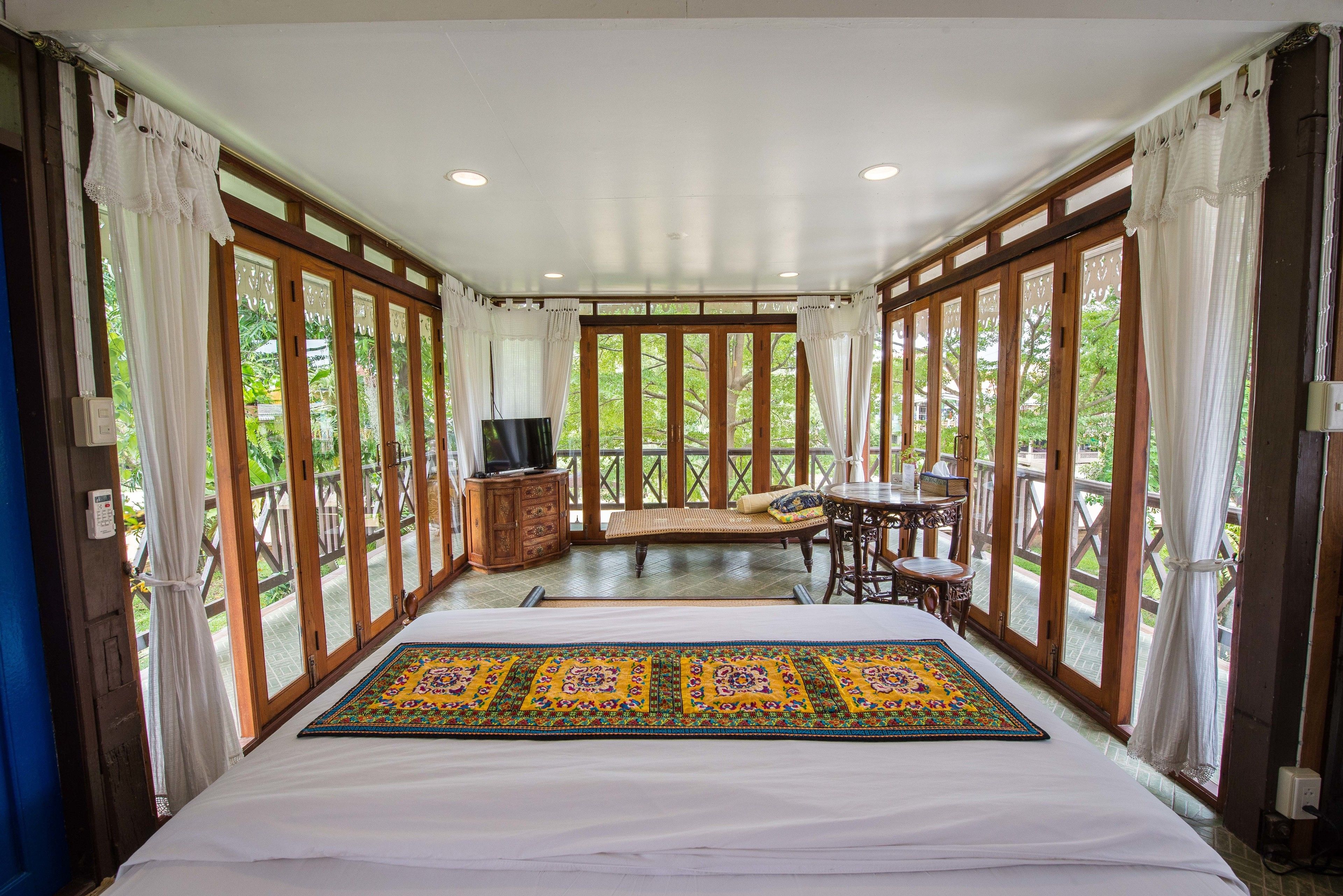 雙人房, 河景 | 免費迷你吧物品、獨特裝潢、布置獨特、書桌