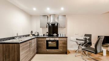 Microwave, oven, stovetop, electric kettle