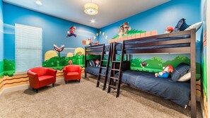 Familien-Stadtwohnung, Mehrere Schlafzimmer, Whirlpool, zum Garten hin | Kinder-Themenzimmer