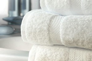 Regadera, secadora de cabello, bidet, toallas
